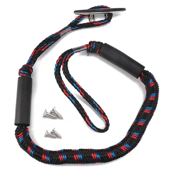 

4/5/6Inch Heavy Duty Nylon Marine Mooring Rope Boat Bungee Dock Line Anchor Rope with Deck Cleat Open Base Stud Mount Hardware