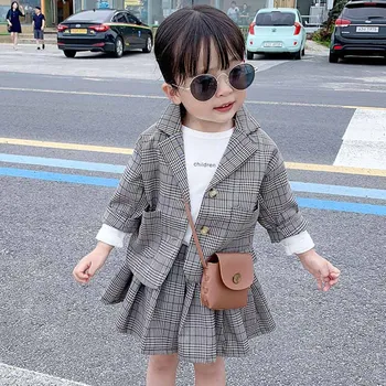 

Fashion Baby Girls Clothing Sets Autumn Fashion Cotton Long sleeve T-shirt + dress Infant girls outfits kids clothes