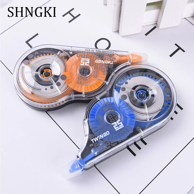 SHNGKI 1pc 13m Long Kawaii Correction Tape Roller Korea Stationery Decorative colorful Correction Fluid Office School Supplies