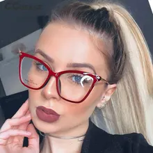 TR90 кошачий глаз большие оправы для очков для мужчин и женщин Оптические модные компьютерные очки 45918