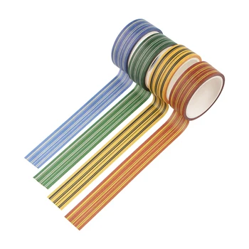 

BH1137 Blinghero 15mmX5m Decorative Washi Tape Diy Rainbow Sticker Masking Paper Set For Diy Crafts Planners Scrapbooks Cards