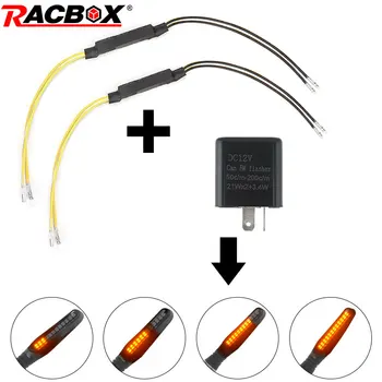 

2pcs Motorcycle Flasher LED Turn Signal Indicator Resistor Adapter 12V Universal Motorcycle flashing Adapter LED Load Resistor