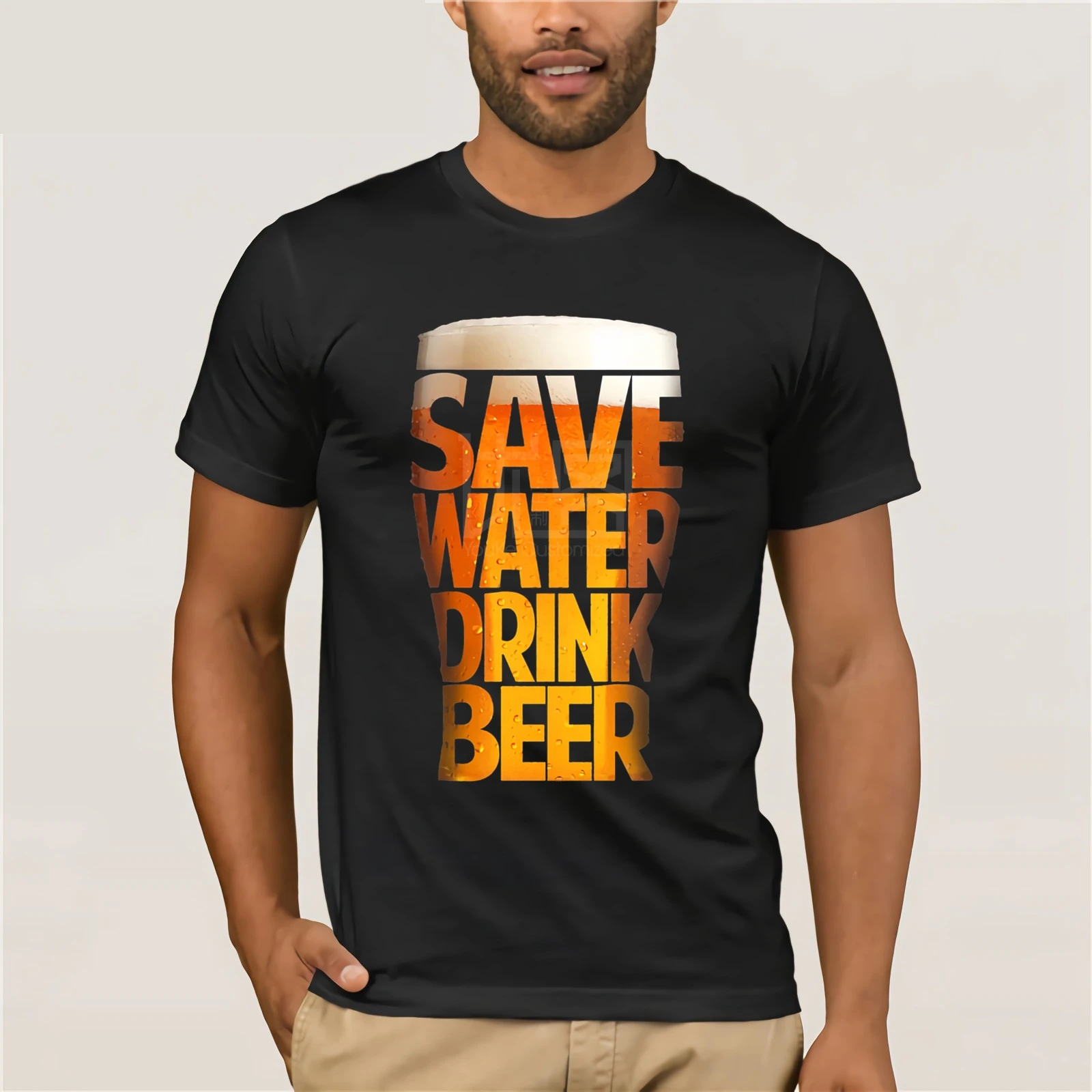Save вода напиток Пивной бренд летняя мужская футболка Горячая Мужская забавная Повседневная футболка с принтом 2019 модная Горячая футболка