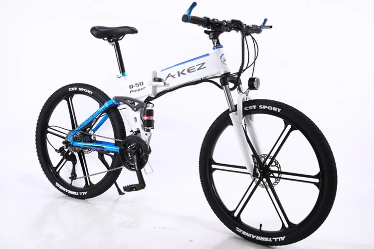 26-дюймовый Электрический велосипед 27 скорость батареи горный электрический велосипед 350 Вт двигателя складной электрический велосипед Максимальная скорость 30 км