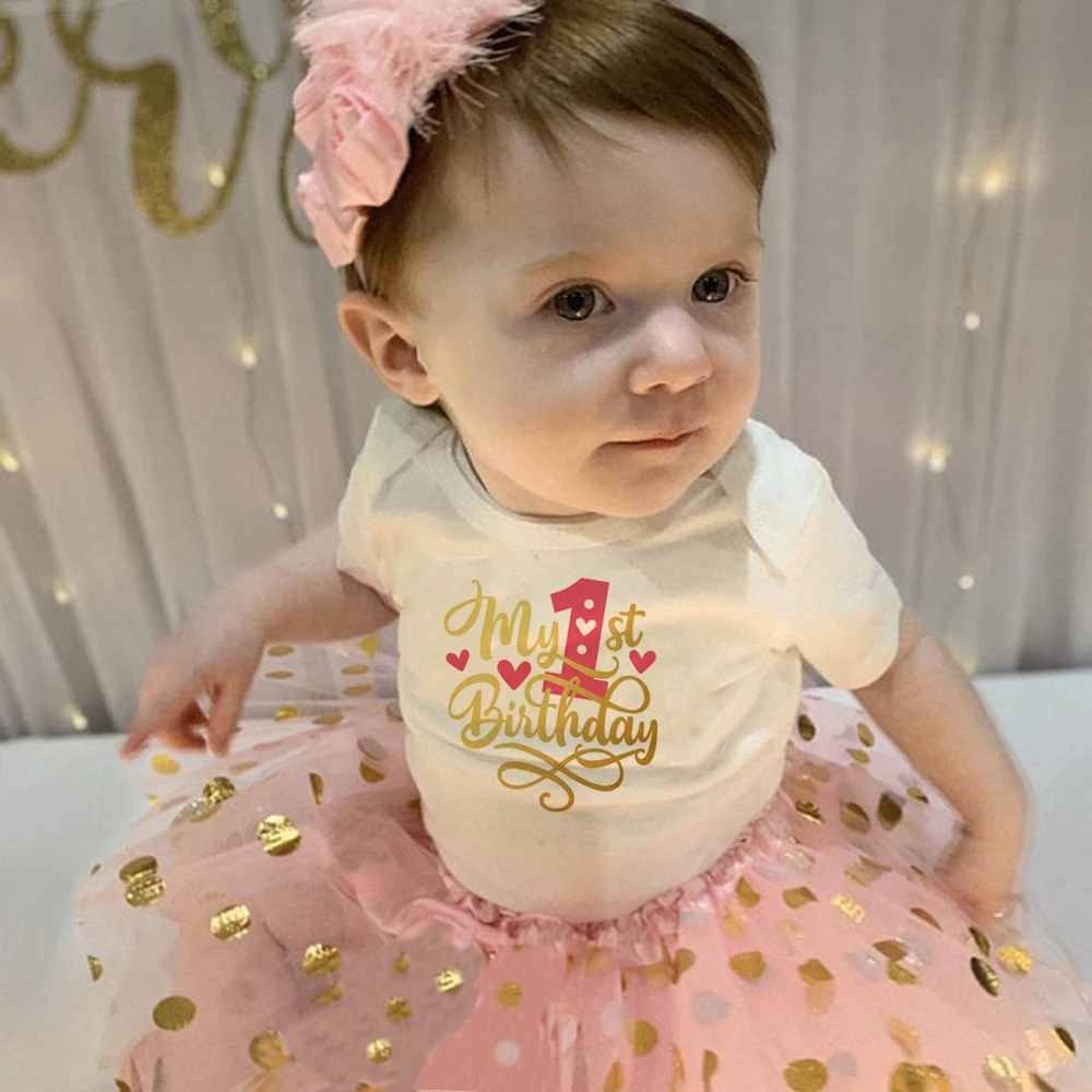 Tanio Letnia sukienka dla dziewczynek pierwsze pierwsze urodziny ciasto Smash