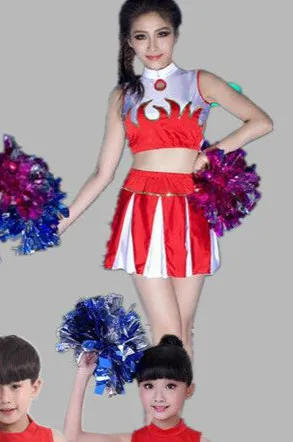 Сексуальный костюм Болельщицы, одежда для футбола, регби, баскетбола, для девочек, для чирлидинга, униформа для выступлений на сцене - Цвет: 4