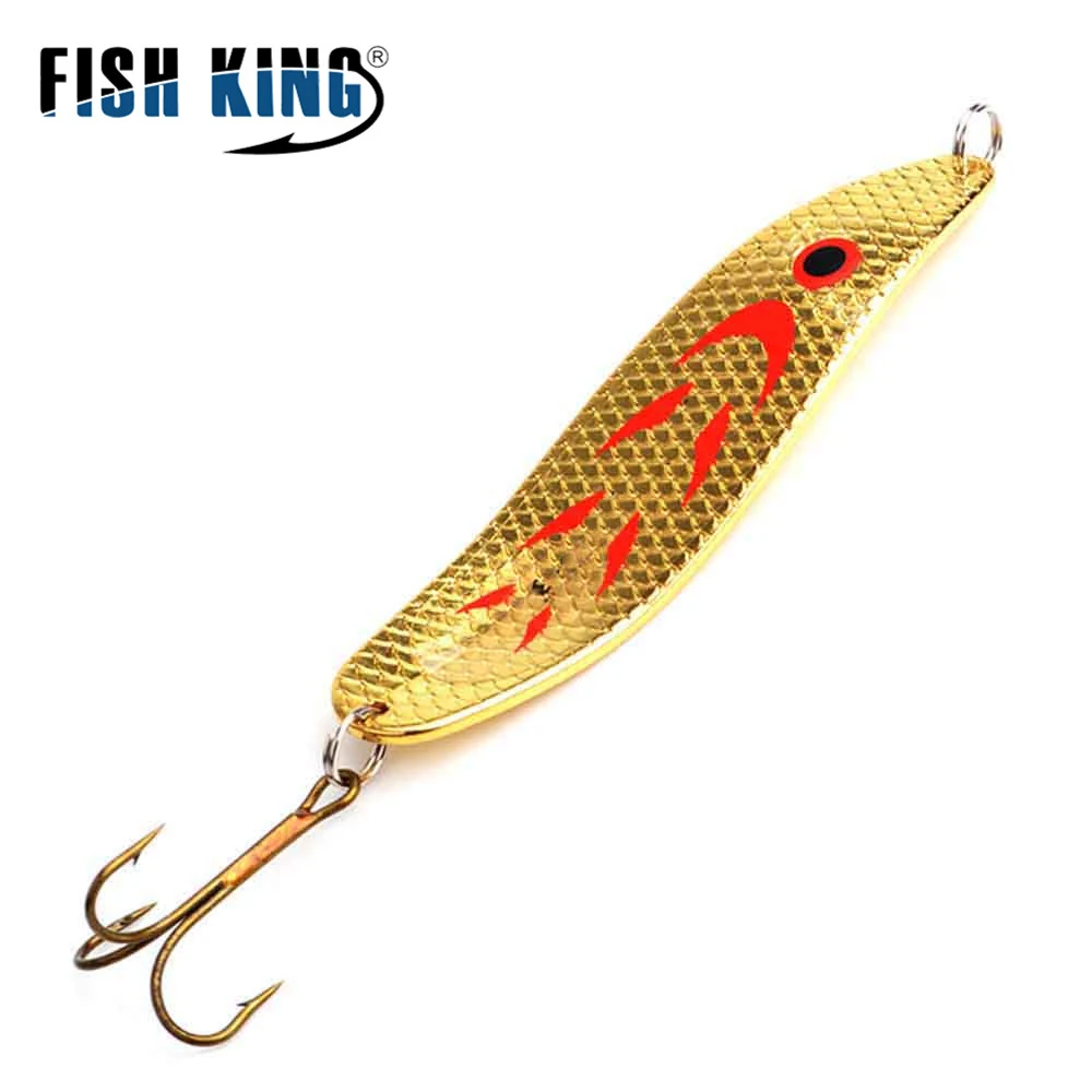 FISH KING 8 шт./упаковка искусственная рыболовная приманка ложка цветов вес: 20 г/30 г
