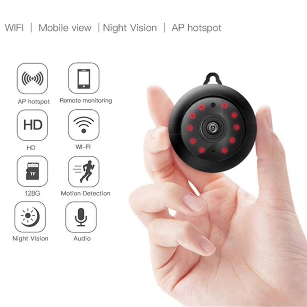 1080P Micro Wireless Wifi Camera US/UK/EU/AU Standard Network Surveillance Baby Security Monitor IR LED Night Vision HD Camera