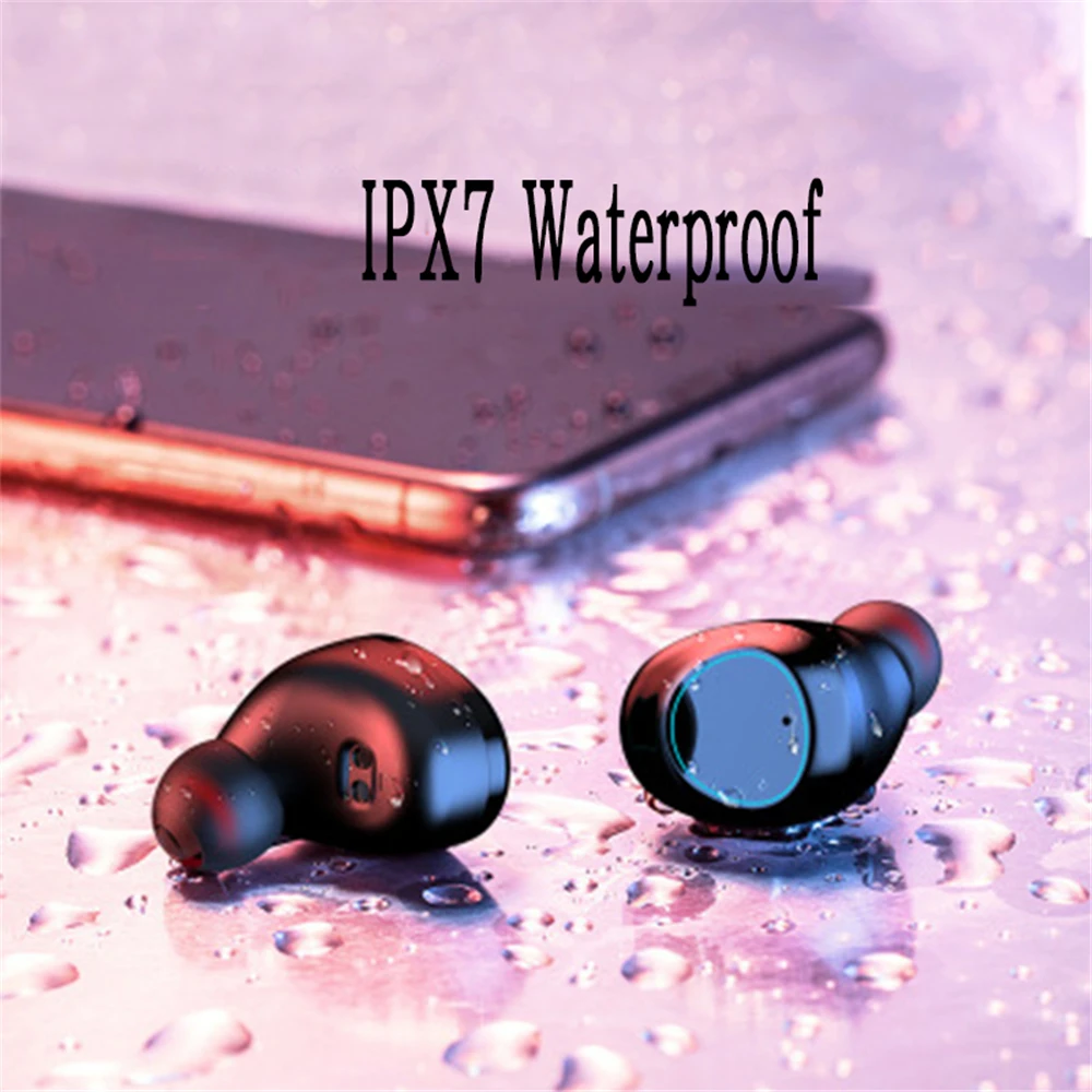 Наушники Bluetooth 5,0 TWS G16, водонепроницаемые, IPX7, беспроводные наушники с шумоподавлением, наушники со светодиодным дисплеем, зарядная коробка