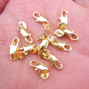 

2 Pcs 925 Silver And Gold Color Hypoallergenic Ear Hook Earring Accessories3