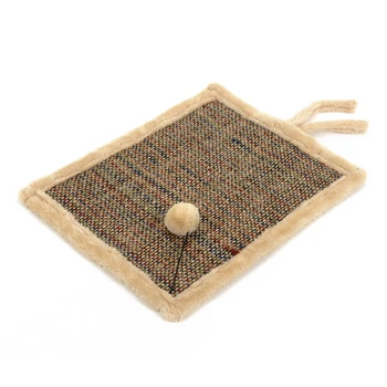 

Pet Board Protection Playing Cat Toy With Fun Ball Interactive Eco-friendly Cartoon Scratch Mat Kitten Claw Care Sisal Rope