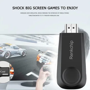 

RENKCHIP E10 2.4G WIFI Display Dongle 1080P HD Miracast Airplay DLNA Mirroring For Android IOS Smart Phone Tablet PC To HDTV Pro