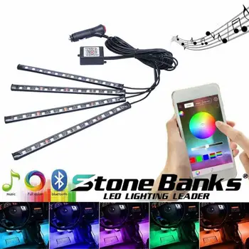 

New 4pcs 12V SMD RGB LED Strip Light Waterproof/No Led Tape Flexible Strip Light 60Leds/m Tira Home Decor Lamp Car Lamp