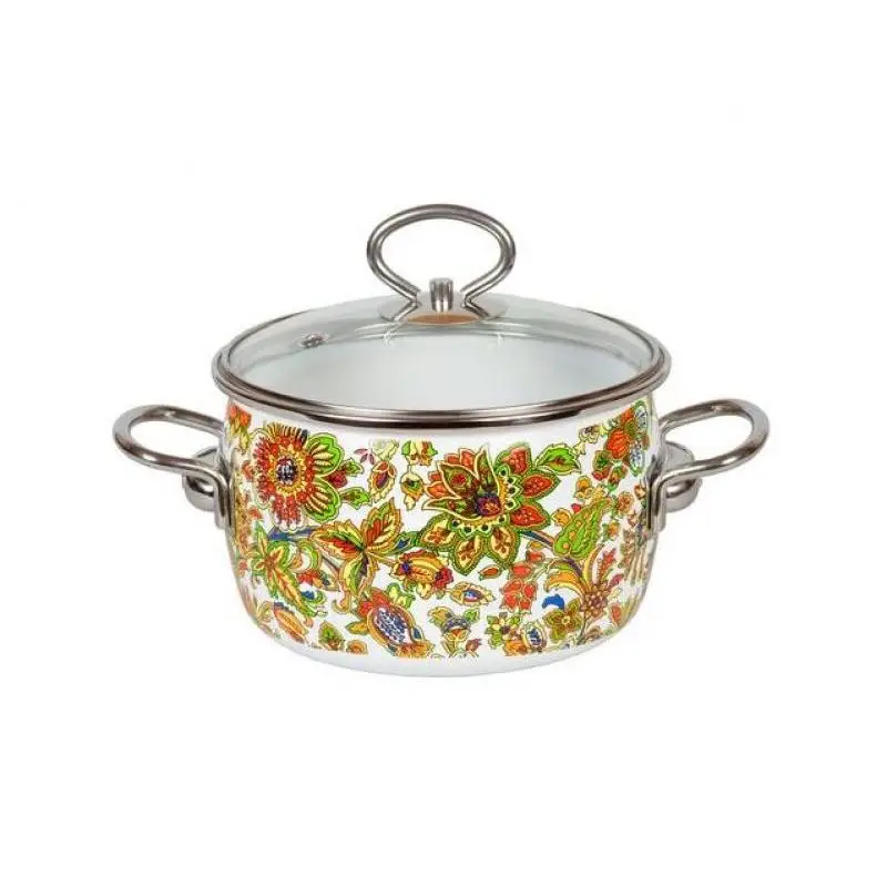 Эмалированные качественные кастрюли. ) "сирень" эмал. Эмалированные качественные кастрюли. Кастрюля эм. Кастрюля interos грин 2 л.