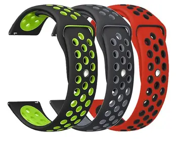 

20 22mm Silicone Strap for samsung galaxy watch 42 46 active 2 gear s2 s3 huawei GT 2 amazfit 2s 3 GTR GTS pace bip Sport Band