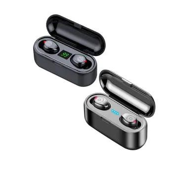 

Wireless earphones 5.0 Dual-in-ear with Digital Display with Charging Compartment Waterproof Intelligent Noise Reduction