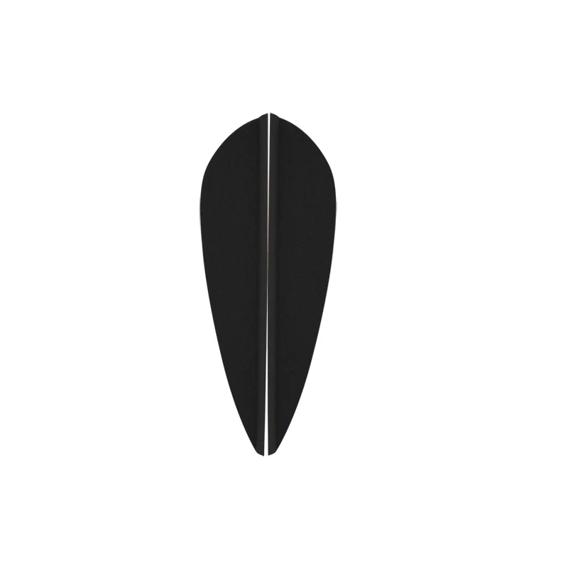 Type1 Black 50 шт. 2 дюймов стрела для стрельбы перья резиновые перо падение-shape форме, благодаря чему создается ощущение невесомости с лопастями составной Рекурсивный лук арбалет, стрельба из лука Принадлежности для охоты - Цвет: Type1 Black