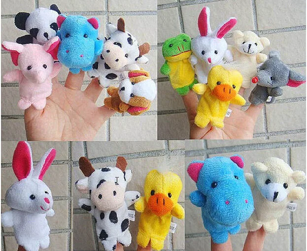 10pcs-double-with-foot-animal-finger-means-even-hand-puppet-baby-storytelling-good-helper-Plush-Toys