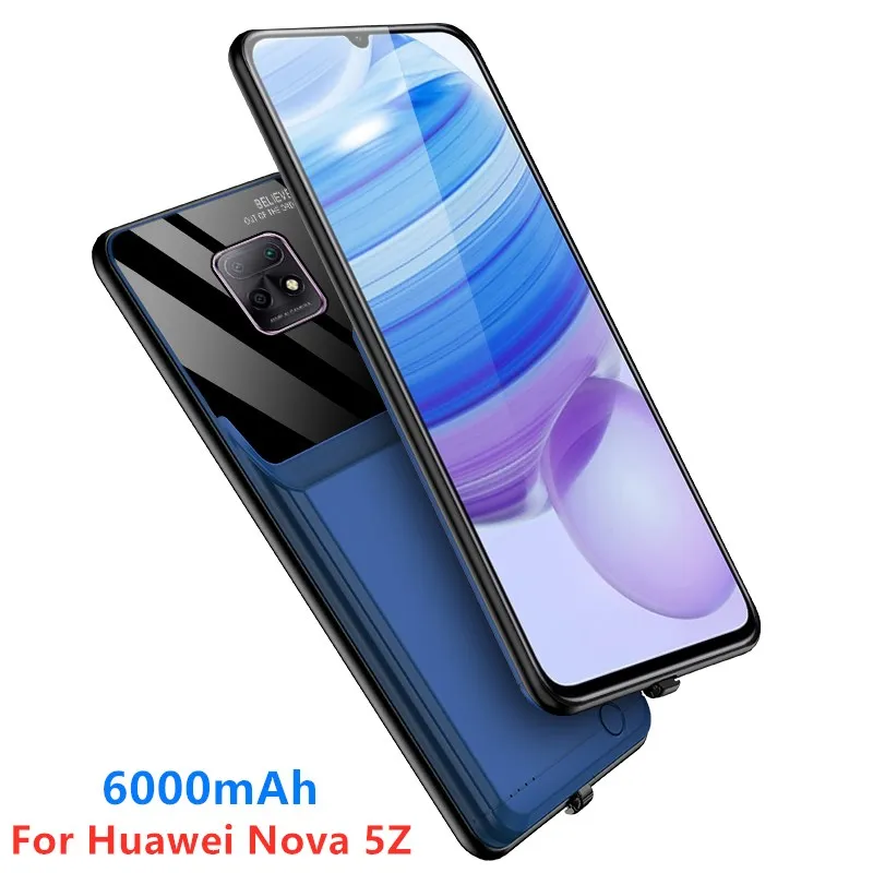 6000 мАч Power Bank чехол для Huawei Nova 5Z Внешнее зарядное устройство портативный