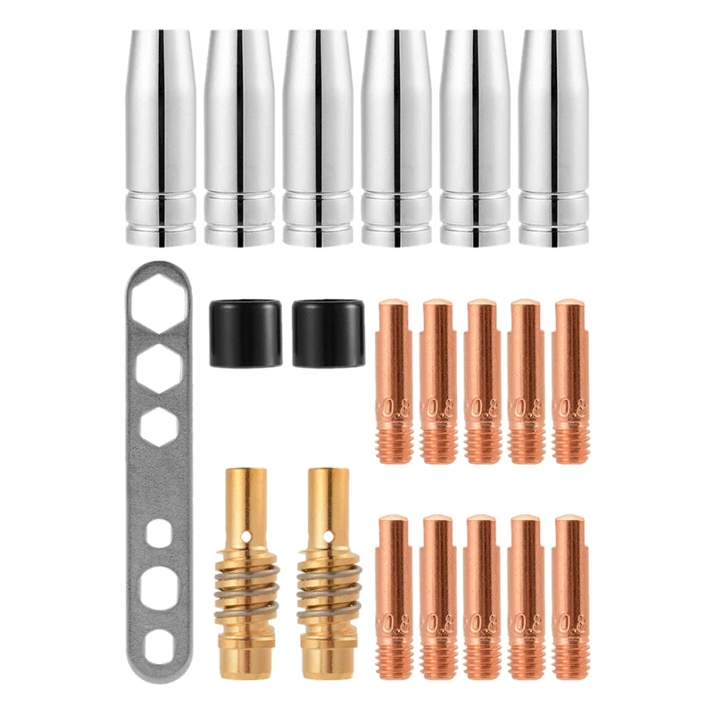 

21X Contact Nozzle Tip Holder 15AK MIG Welding Torch Welder Accessories BI989