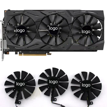 

For ASUS Strix GTX 980Ti GTX 1060 1080 1070 RX 480 580 VEGA64 VEGA56 Cooler Fan