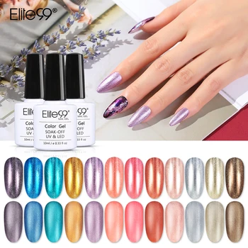 

Elite99 10ml Pearl Metal UV Gel Varnish Pearl Shell Color Gel Nail Polish Soak Off Glitter Nail Art Gel Polish Lacquer Varnish