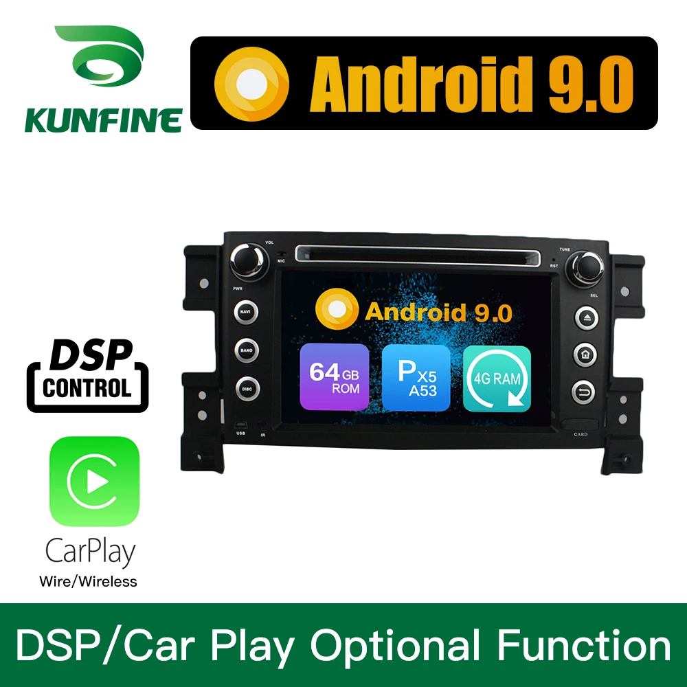 Top Android 9.0 Octa Core 4GB RAM 64GB Rom Car DVD GPS Multimedia Player Car Stereo for SUZUKI Vitara 2005-2011 Radio Headunit 0