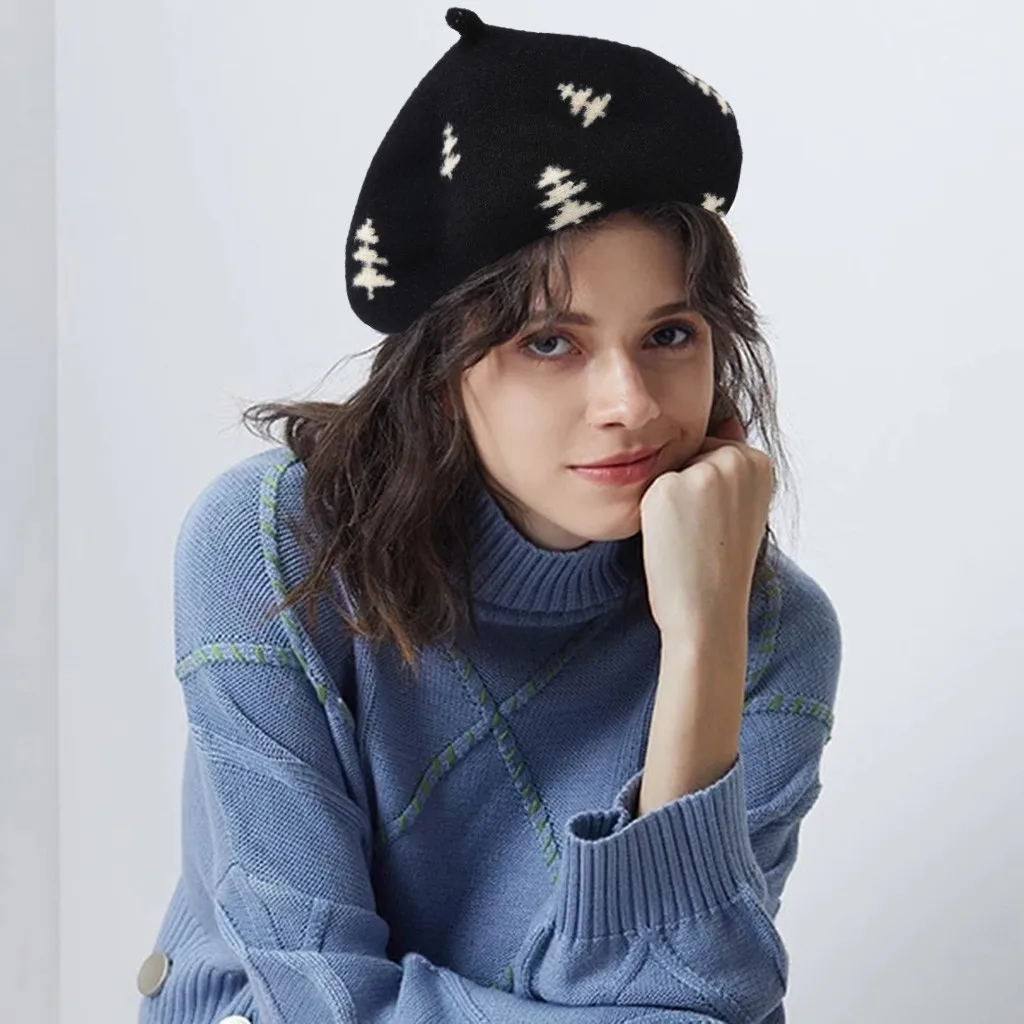 Берет, шапки, женские, рождественские, шерсть, смесь, простые цвета, для девушек, женщин, s, для девушек, модная шапка, британский стиль, для художников, для девушек, шапка