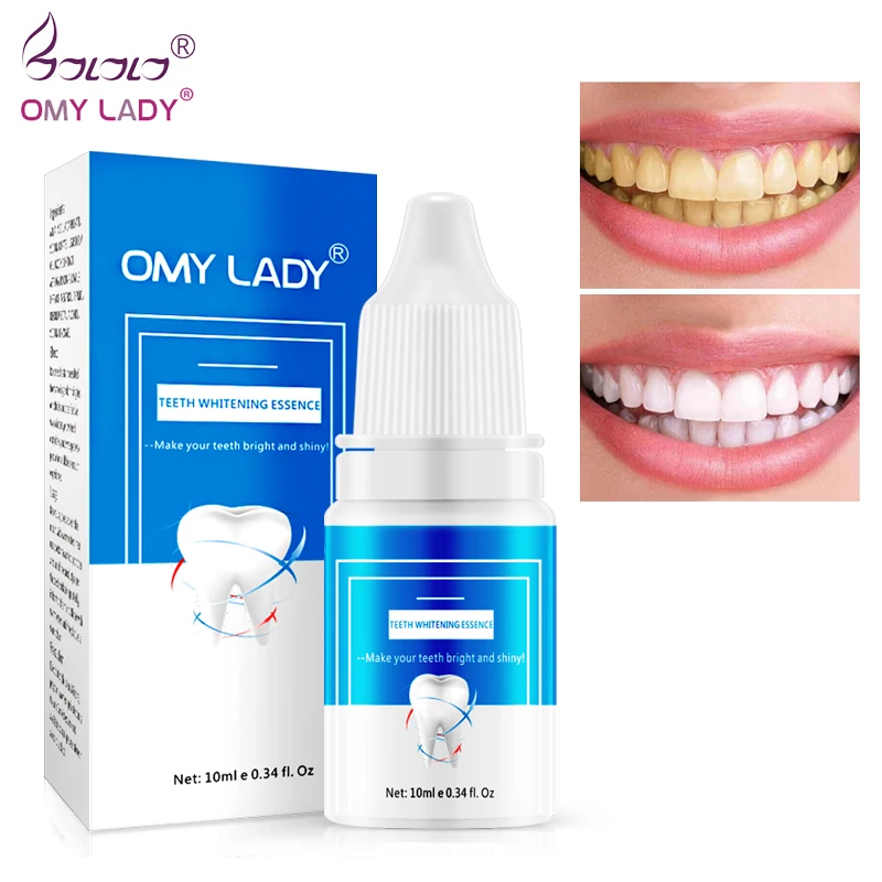

Teeth Whitening OMYLADY Tooth Brush Essence Oral Hygiene Cleaning Serum Removes Plaque Stains Tooth Bleaching Dental Tools