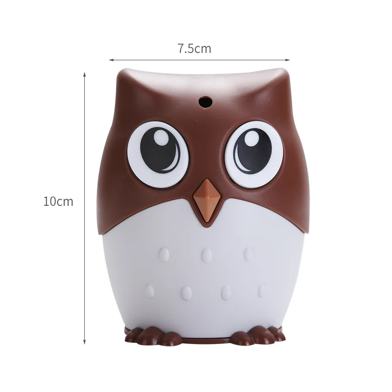 Plastic Cartoon Owl Toothpick Holder Popular Pressed Toothpick Bucket Creative Dustproof with Cover Box Barrel for Toothpicks