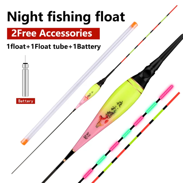 1PC Fishing Float+1 CR425+1 Float Tube Electric Buoy Fresh Water