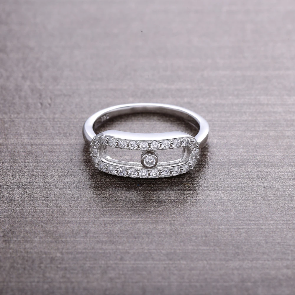 Женское кольцо Moonmory из серебра 925 пробы с фианитом|rings for women|ring forring fine jewelry |
