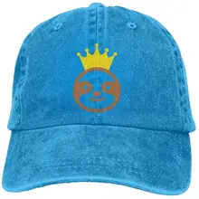 Корона Ленивец взрослых Регулируемый деним хлопок папа шляпа бейсболки