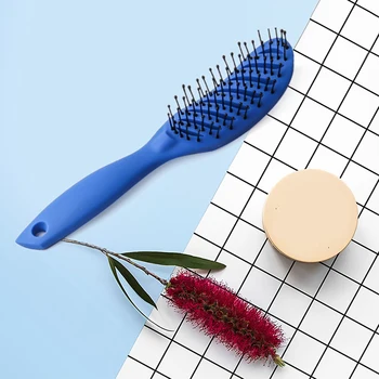 

Hair Brushes Girls Ponytail Comb Curved Anti-Static Hair Massage Comb Wet Dry Dual-Use Home Salon Styling Brush