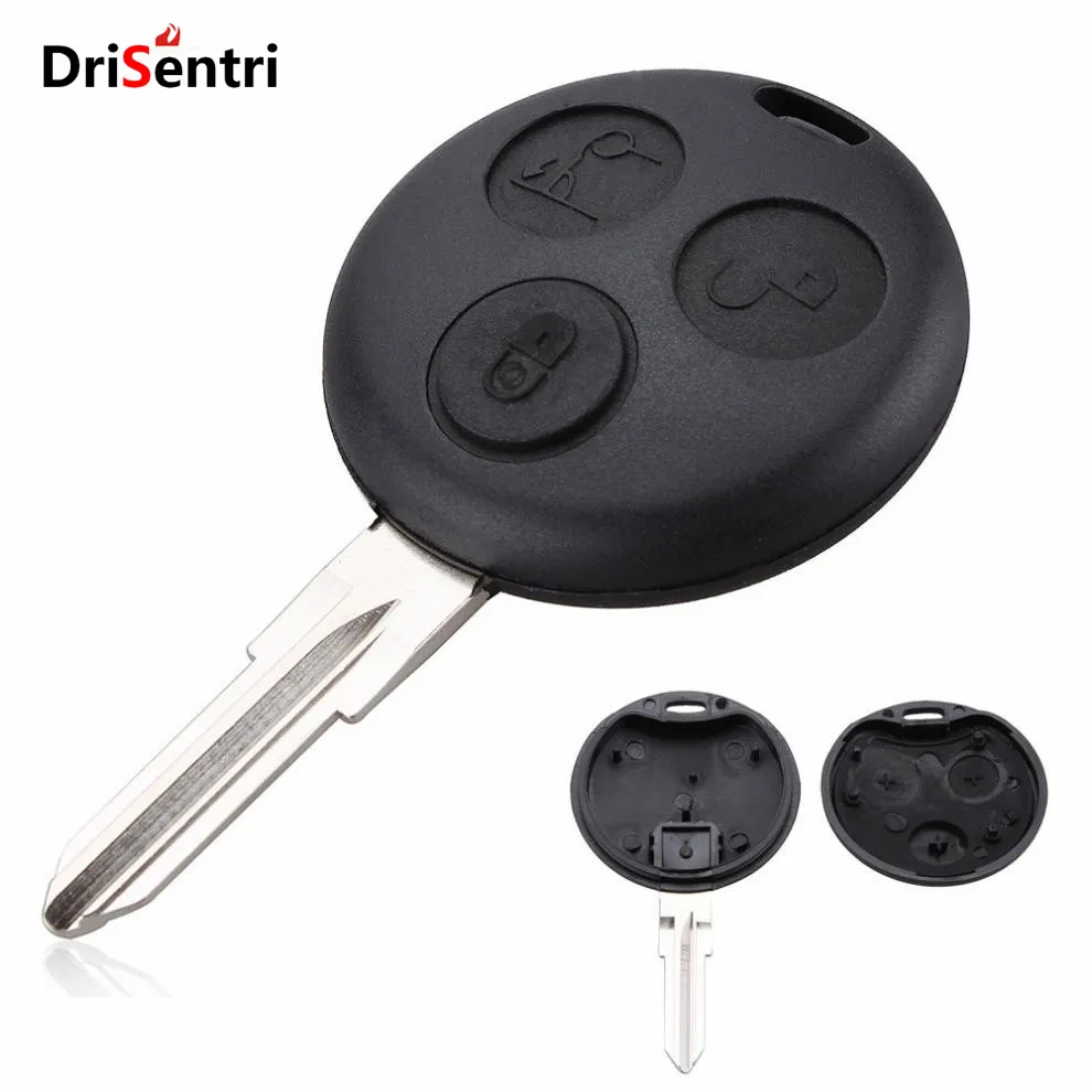 

Car 3 Button FOB Remote Key Case Shell with Blank Blade for Smart New Arrival