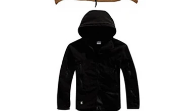 L-4XL Лидер продаж теплые зимние куртки для рыбалки камуфляжные тактические рубашки размера плюс Мужская спортивная одежда для пеших прогулок и рыбалки - Цвет: Черный