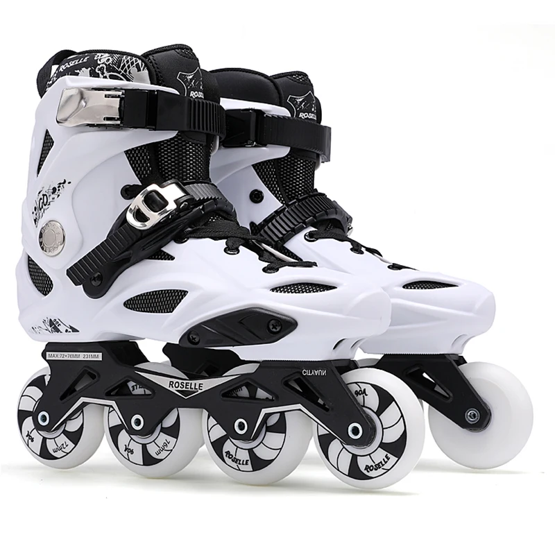 

JK Skate Adults Inline Skates Freestyle Slalom Roller Skating Boots Rocked Wheels Skate Patines for Women Men