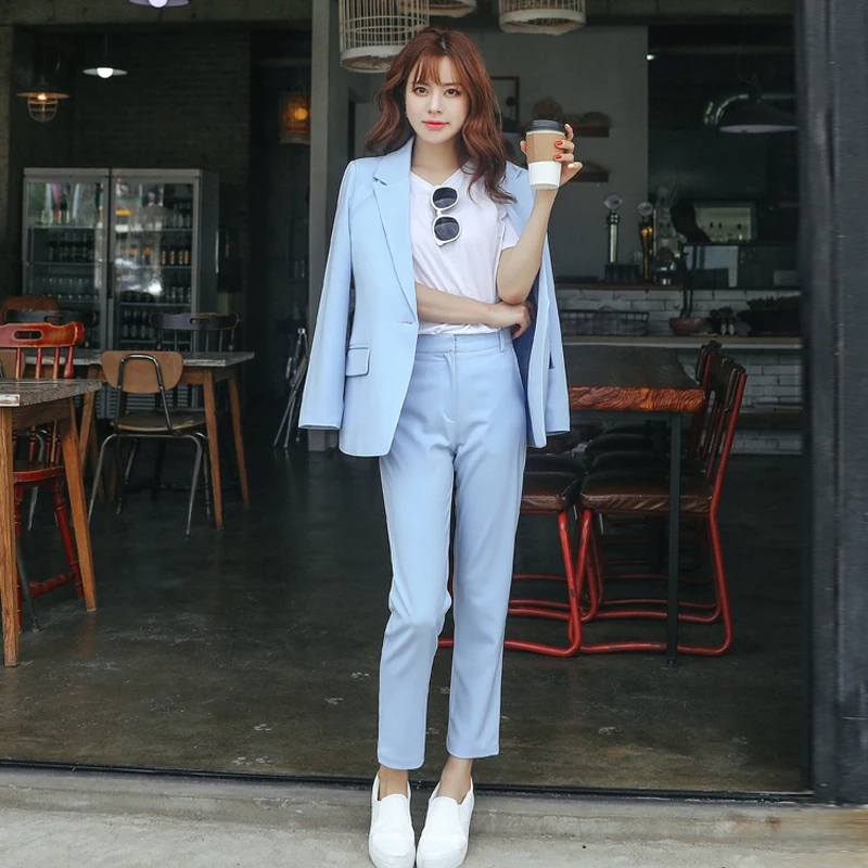 Женские костюмы Новинка осени 2019 Женская корейская мода темпераментный Тонкий