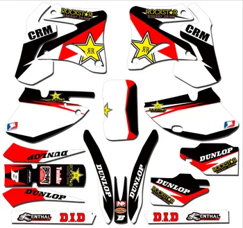 

3M CRM250AR New styles Free Customized Numbers Name GRAPHICS Stickers For honda CRM250AR CRM 250AR CRM250 AR 1999 1998 1997 1996