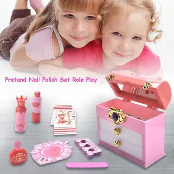 

Children's Simulation Cosmetics Set Play House Toy Princess DIY Manicure Leisure Toys Exquisite Birthday Gift For Kids
