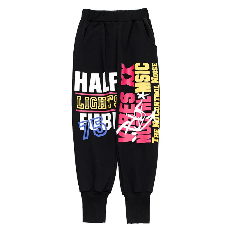 Only pants Осенняя современная одежда для мальчиков; костюм для джазовых танцев; детская одежда в стиле хип-хоп; одежда для соревнований уличных танцев; Красивая Детская Одежда для танцев; DWY2667 - Цвет: Only pants