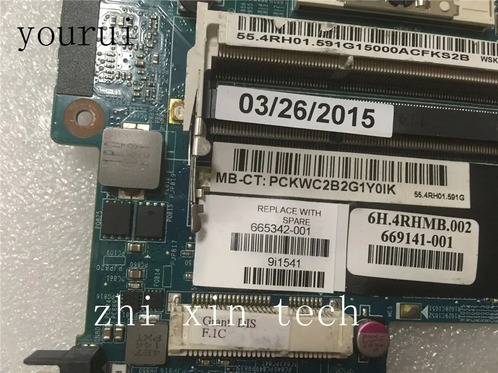 Mainboars para hp Yourui Dv6-6000 Portátil Placa-mãe Ddr3 Totalmente Testado 665342-001 665342-601 669141-001 Dv6 - Imagem 3
