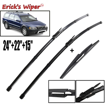 

Erick's Wiper Front & Rear Wiper Blades Set For Volvo XC70 2004 2005 2006 2007 Windshield Windscreen Window 24"22"15"