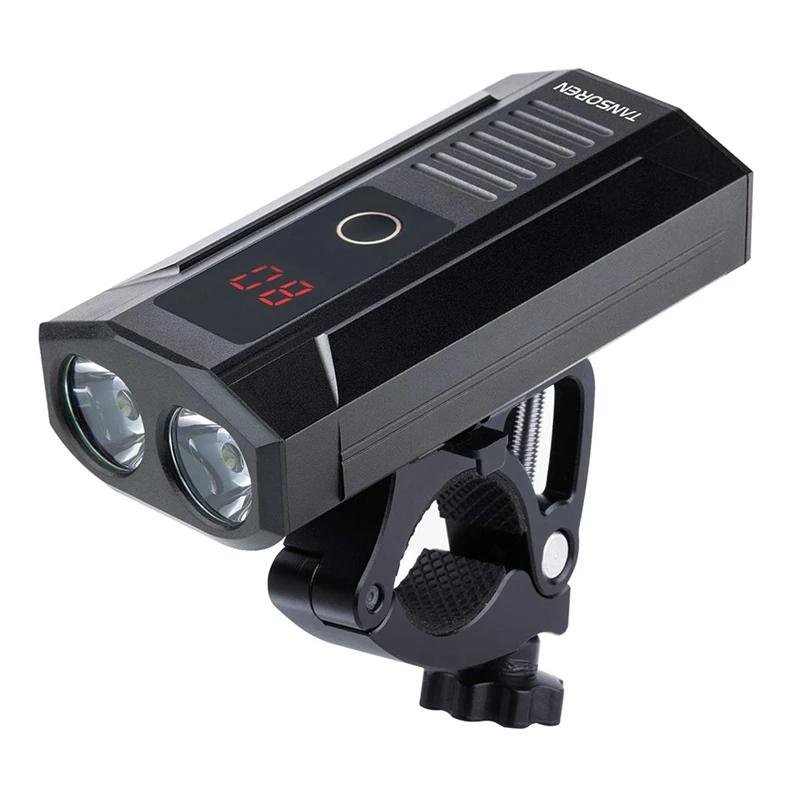 

Bike Headlight Led Display Usb Rechargeable Bicycle Light Water Resistant Front Light Compatible With Mountain Kids Street Bikes