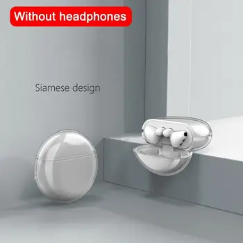 

Case For Huawei Freebuds 3 Case Earphone Shookproof Airbag Bumper Cover Clear Hook For Honor Flypods Freebuds 2 Pro Case