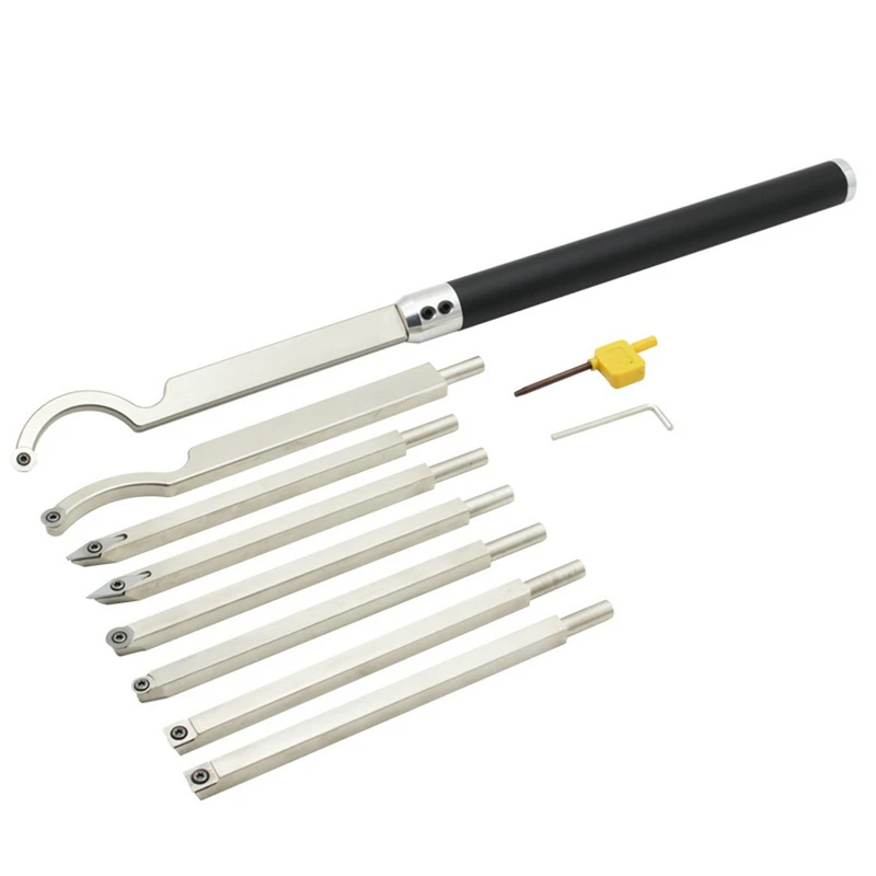 Utensile Per Tornio Del Legno A Collo Di Cigno - Sgorbia Scavacuore In Acciaio Rapido Con Manico In Faggio 52 Cm