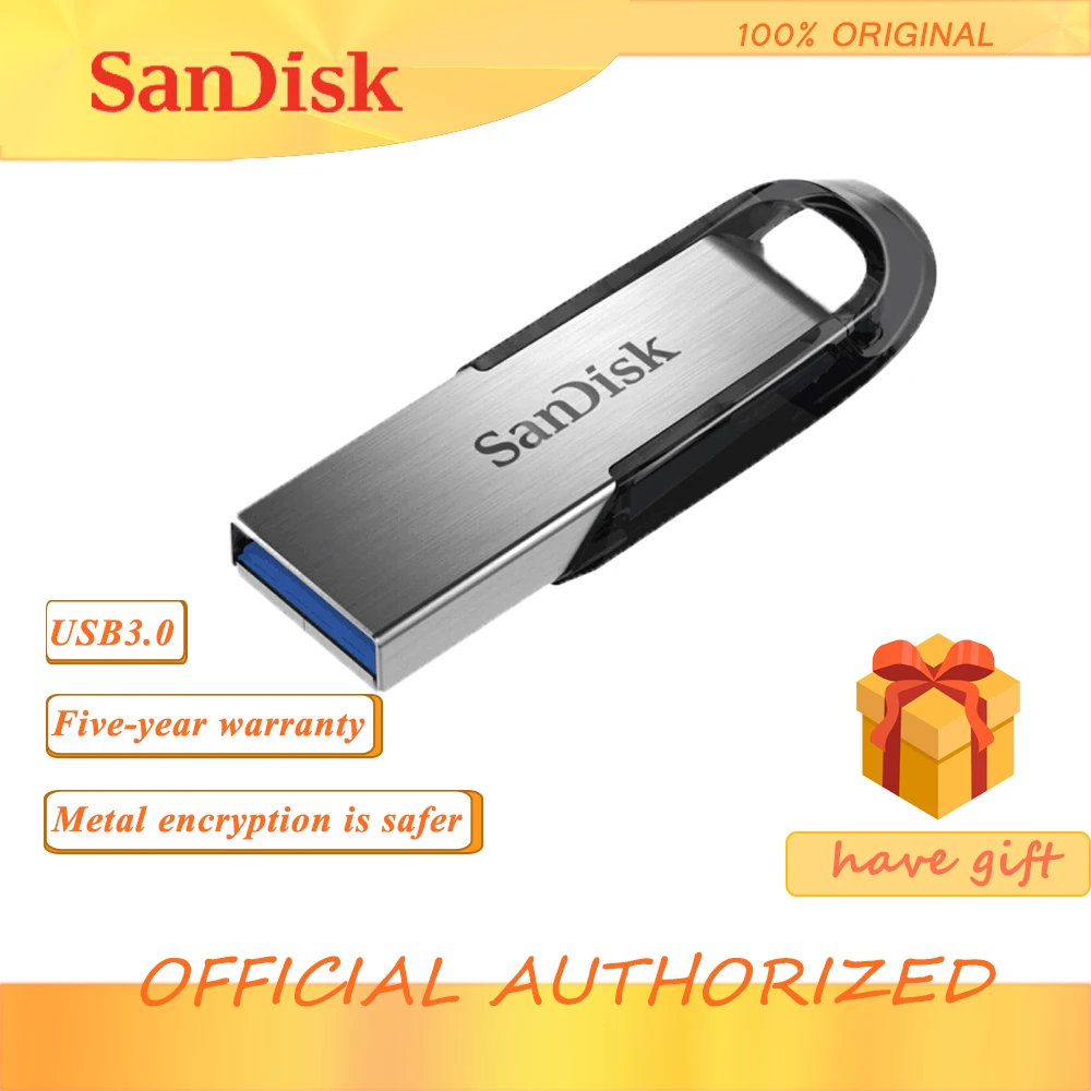 Original SanDisk mini USB3.0 Flash Drive CZ73 256GB 128GB 64GB 32GB