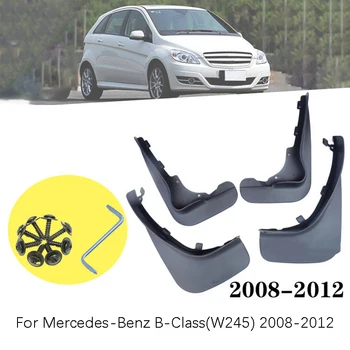 

Set of 4 car Front and Rear Splash Guard Mud Flaps mudguards fender For Mercedes-Benz B-Class B200/180 2008-2015 car Accessories