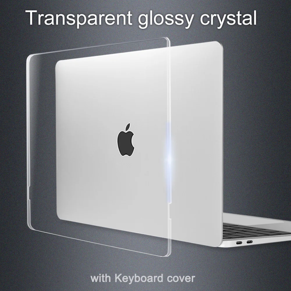 Redlai кристально чистый чехол для ноутбука MacBook Pro 13 15 16 дюймов с сенсорной панелью A2141 A2159 A1990 Air 13 A1932 жесткий чехол