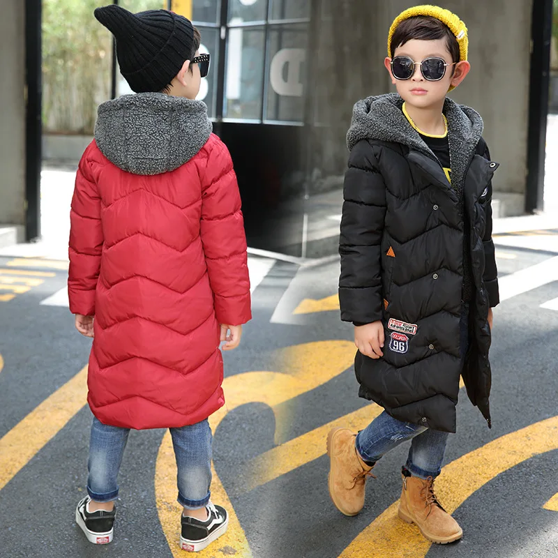 

2019 Winter New Style Childrenswear BOY'S Korean-style Long Sleeve Thick 96 Cotton-padded Clothes Big Boy Cotton-padded Jacket C